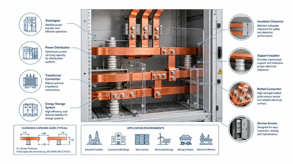 Copper Rigid Busbars: Material Selection, Plating Options, and Performance Factors