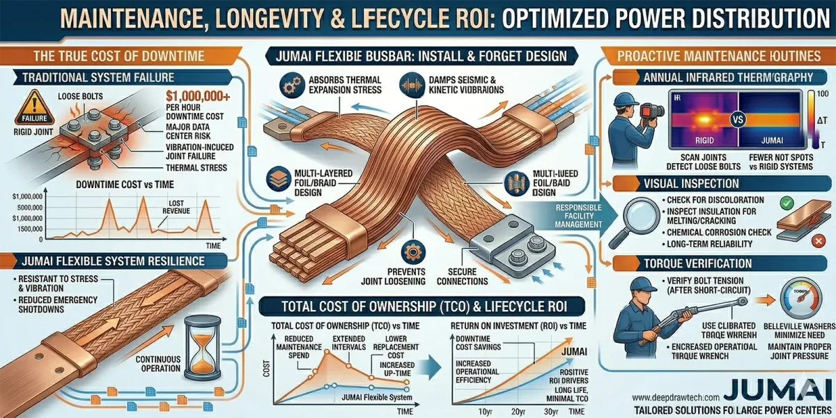 High-Ampacity Flexible Copper Busbars: Tailored Solutions for Large Power Centers 5 Maintenance Longevity and Lifecycle ROI