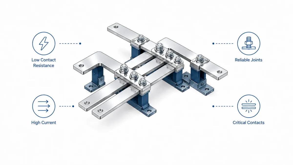 Tinned Copper Rigid Busbars: When to Use Tin, Nickel, or Silver Plating 5 Plating and mating materials