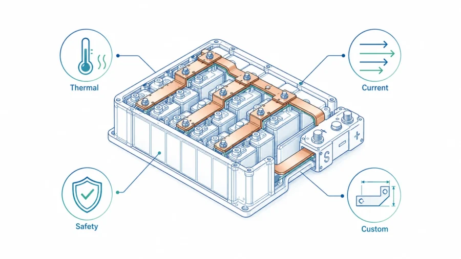 Rigid Busbars for Battery Packs: Design Requirements, Safety Standards, and Customization Tips Rigid Busbars for Battery Packs: Design Requirements, Safety Standards, and Customization Tips