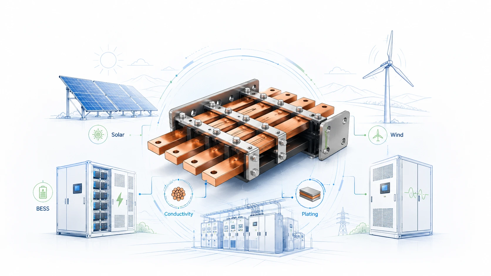 Rigid Busbars for Renewable Energy Systems: Key Considerations for EPCs and OEMs
