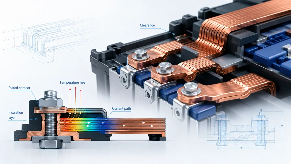 Battery Busbar Design Guide for EV Battery Packs and BESS Cabinets 5 Common design mistakes to avoid