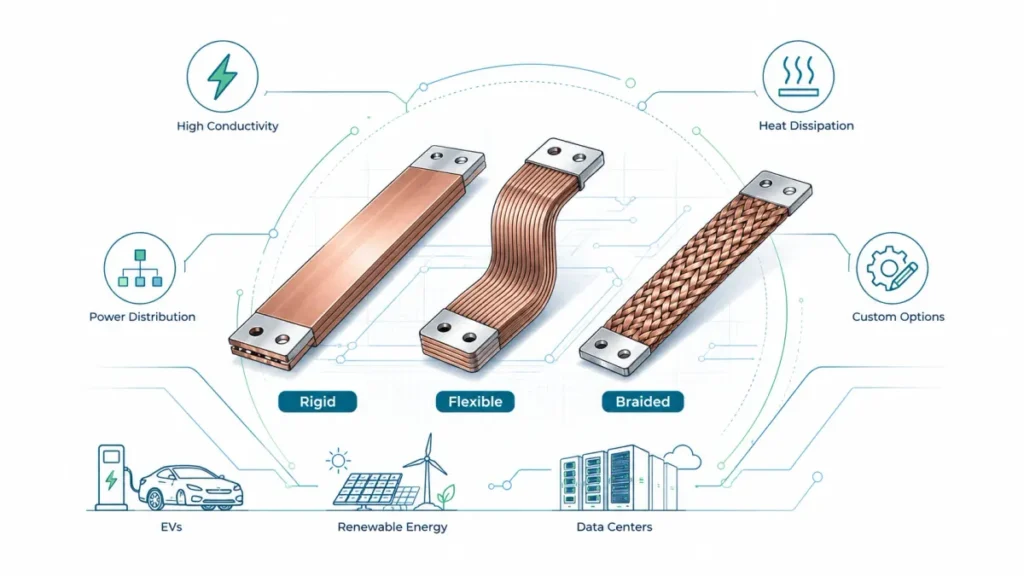 Copper Busbar Guide Materials Type Manufacturing and Custom Options
