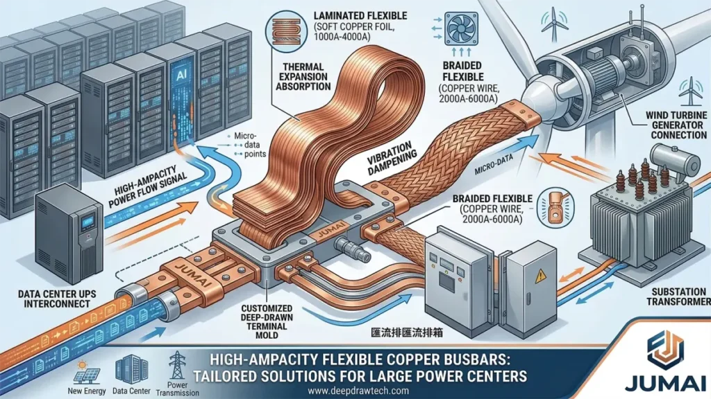 High Ampacity Flexible Copper Busbars Tailored Solutions for Large Power Centers