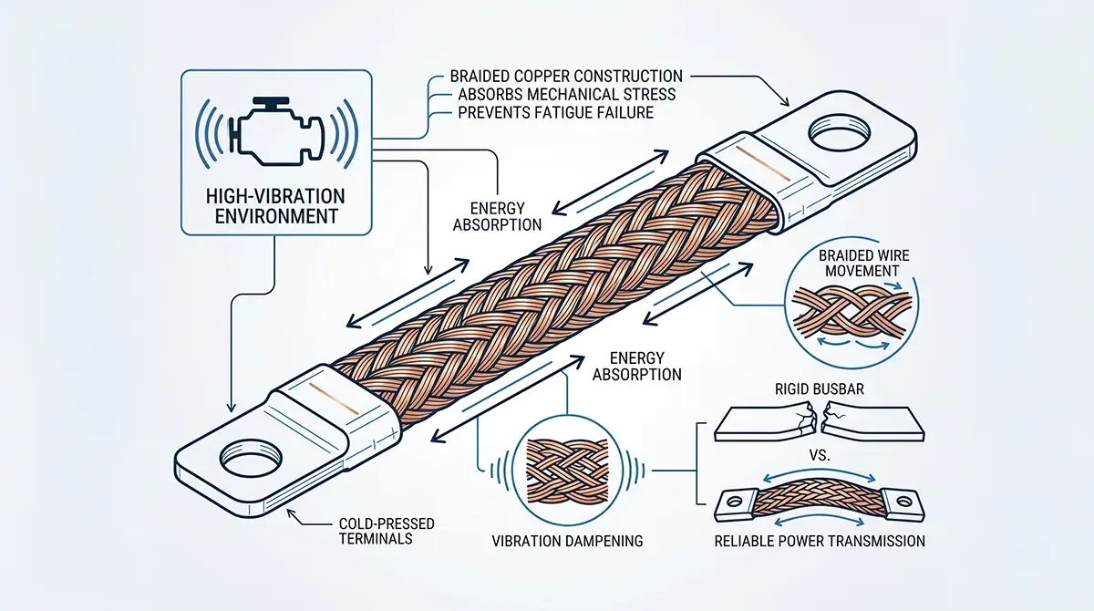 How Braided Flexible Copper Busbars Improve Reliability in High Vibration Environments