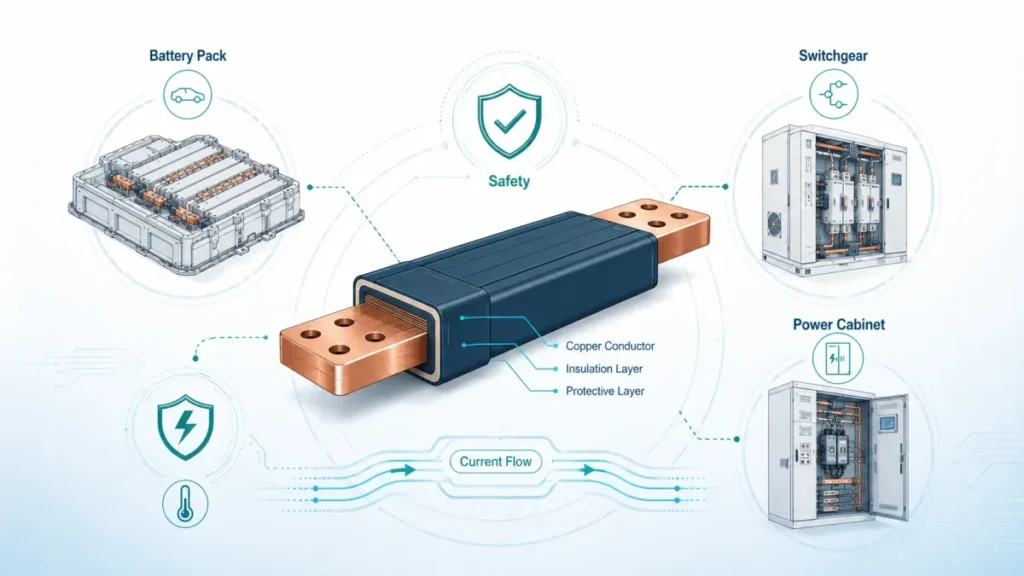 Insulated Bus Bars for Battery Packs Switchgear and Power Cabinets