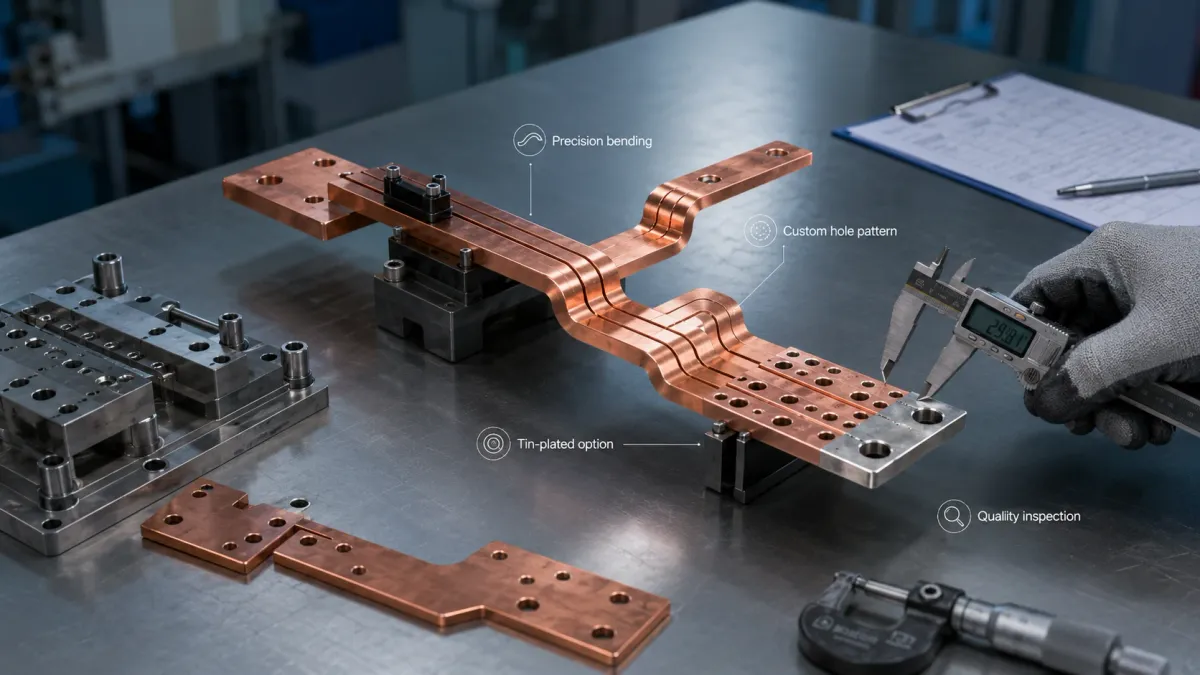 Copper Busbar Guide for EV Batteries, Data Centers and Renewable Energy Systems 6 Practical specification1