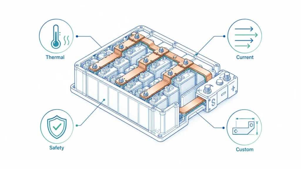 Rigid Busbars for Battery Packs Design Requirements Safety Standards and Customization Tips