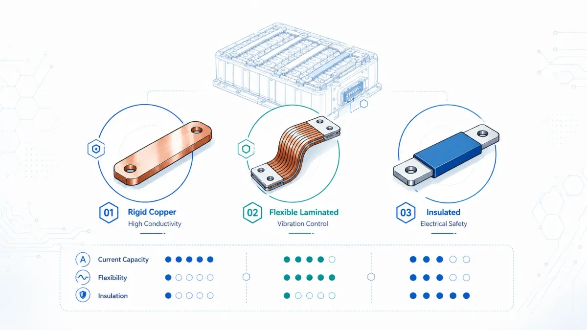Battery Bus Bars: Copper, Flexible and Insulated Options for OEM Projects 3 battery bus bars copper flexible insulated 3