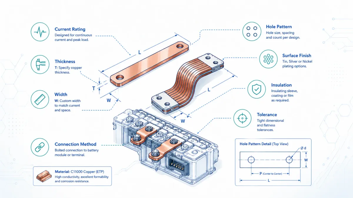 Battery Bus Bars: Copper, Flexible and Insulated Options for OEM Projects 4 battery bus bars copper flexible insulated 4