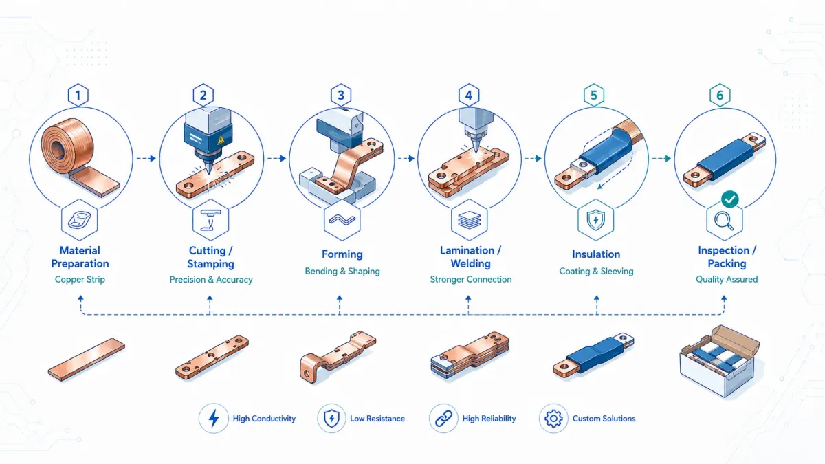 Battery Bus Bars: Copper, Flexible and Insulated Options for OEM Projects 5 battery bus bars copper flexible insulated 5